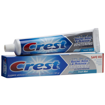 Nueva caja de empaquetado transparente diseñada de la crema dental